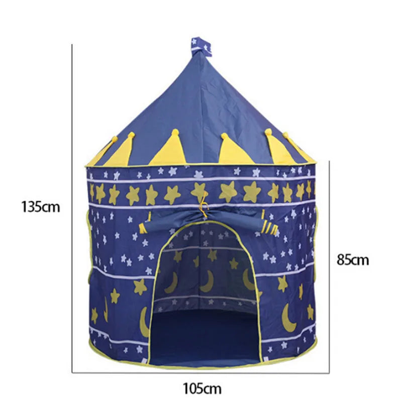 Portable Baby Tents Castle Kids Play House Camping Toys Tipi Prince Folding Tent