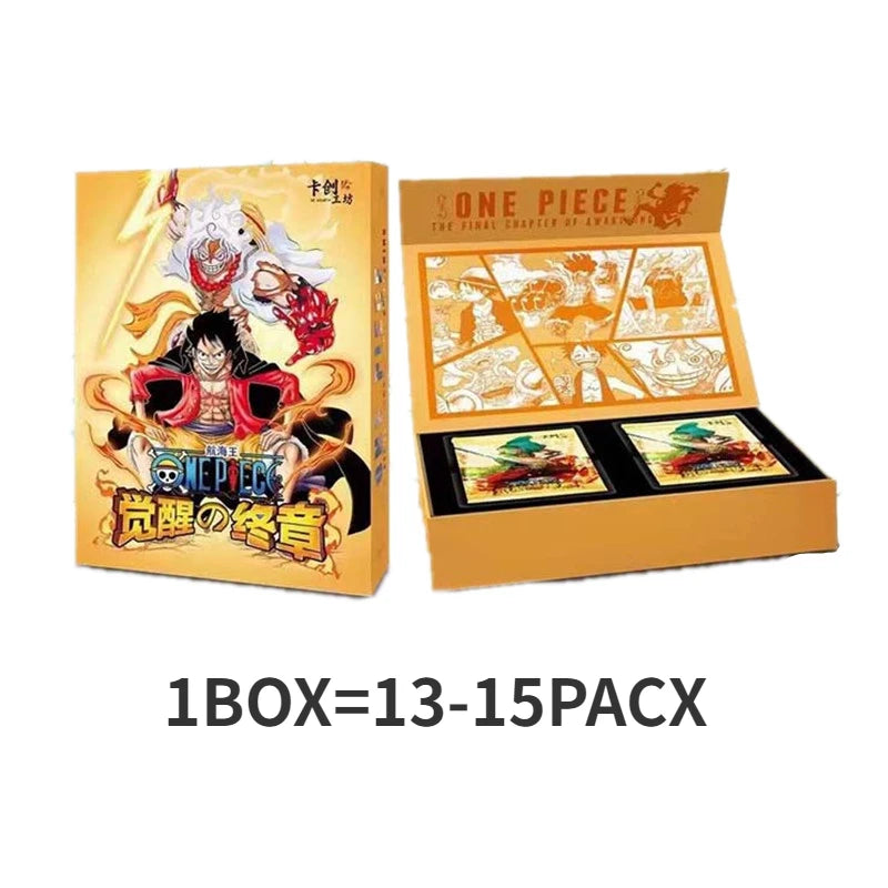 One Piece Collection Cards Rare Booster Box Pack Anime Luffy Zoro Nami Chopper TCG Child Birthday Gift Toy