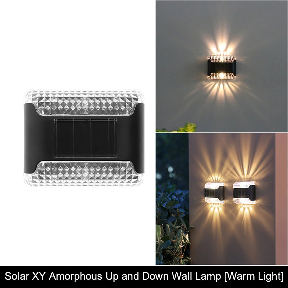 Solar LED Lights Outdoor Garden Lights Solar Step Deck Light Lamp Sunlight Courtyard Decor Solar Garden Lamp Wall Lighting