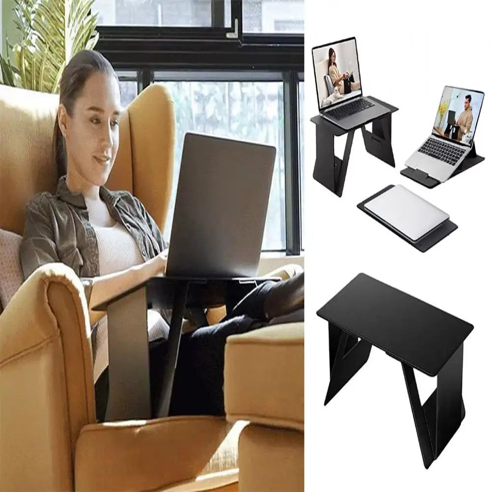 Easy to Store Laptop Stand Adjustable Foldable Laptop Stand for Space-saving Computer Support Home Bedroom Small Desk for Office