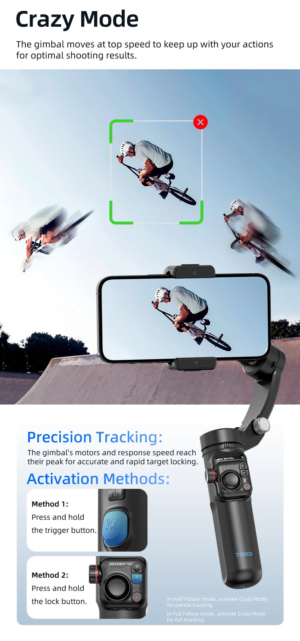 Handheld 3-Axis Gimbal Phone Holder Anti Shake Video Record with Selfie Tripod Stabilizer for Xiaomi iPhone Cellphone Smartphone