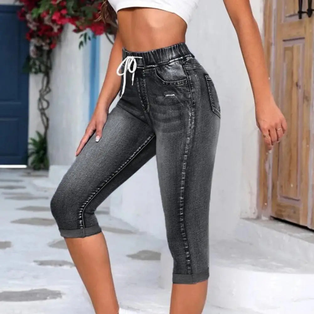 Women's Denim Jeggings Women Cropped Jeans