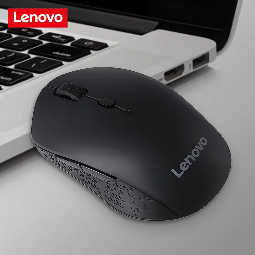 Lenovo Bluetooth Mouse Wireless Dual Mode Mouse Portable Home Business Office Gaming Mouse Laptop Accessories 1000DPI Recommend