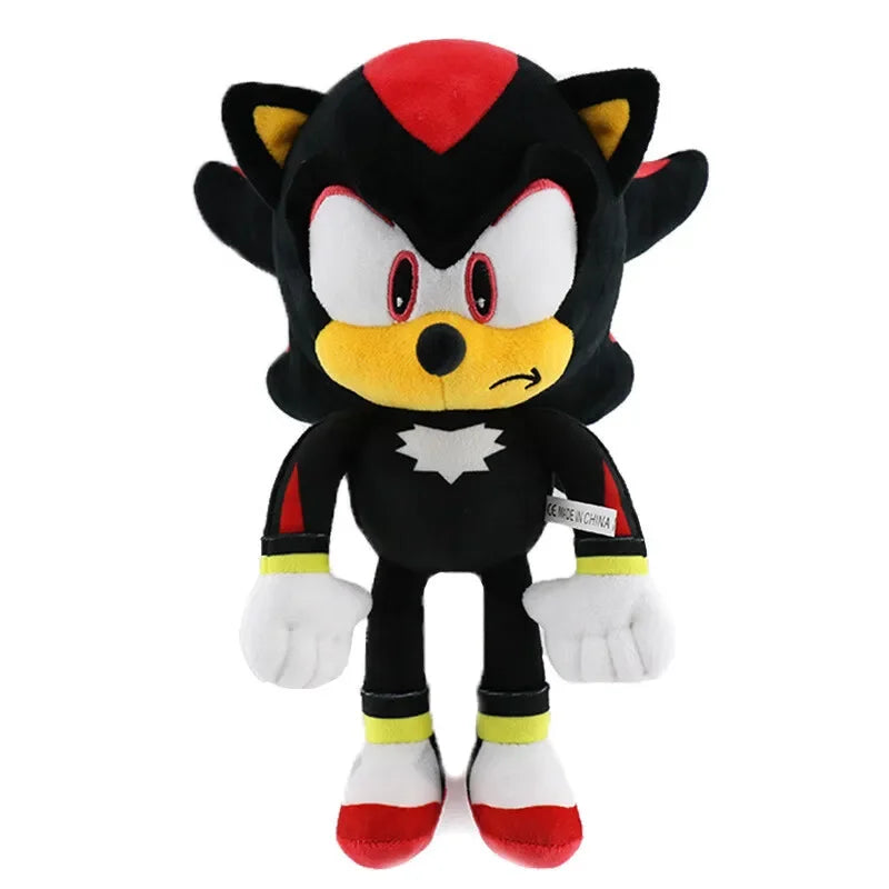 30CM Super Sonic Plush Toy  The Hedgehog Amy Rose Knuckles Tails Cute Cartoon Soft Stuffed Doll Birthday Gift For Children