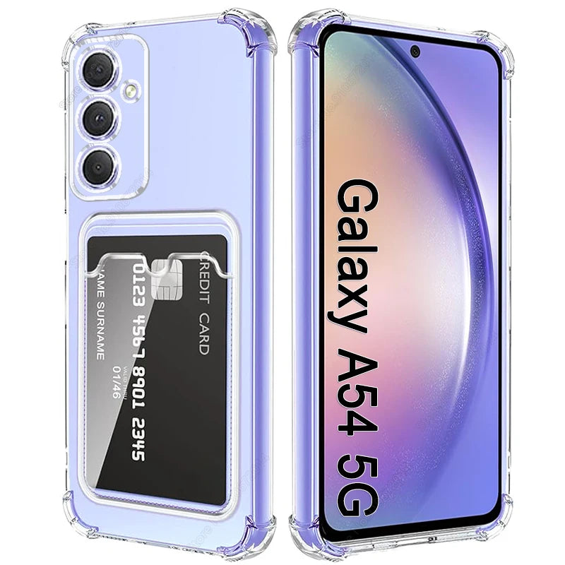 Samsung Galaxy A54 A55 5G Case For Samsung Galaxy Card Slot Holder Back Cover