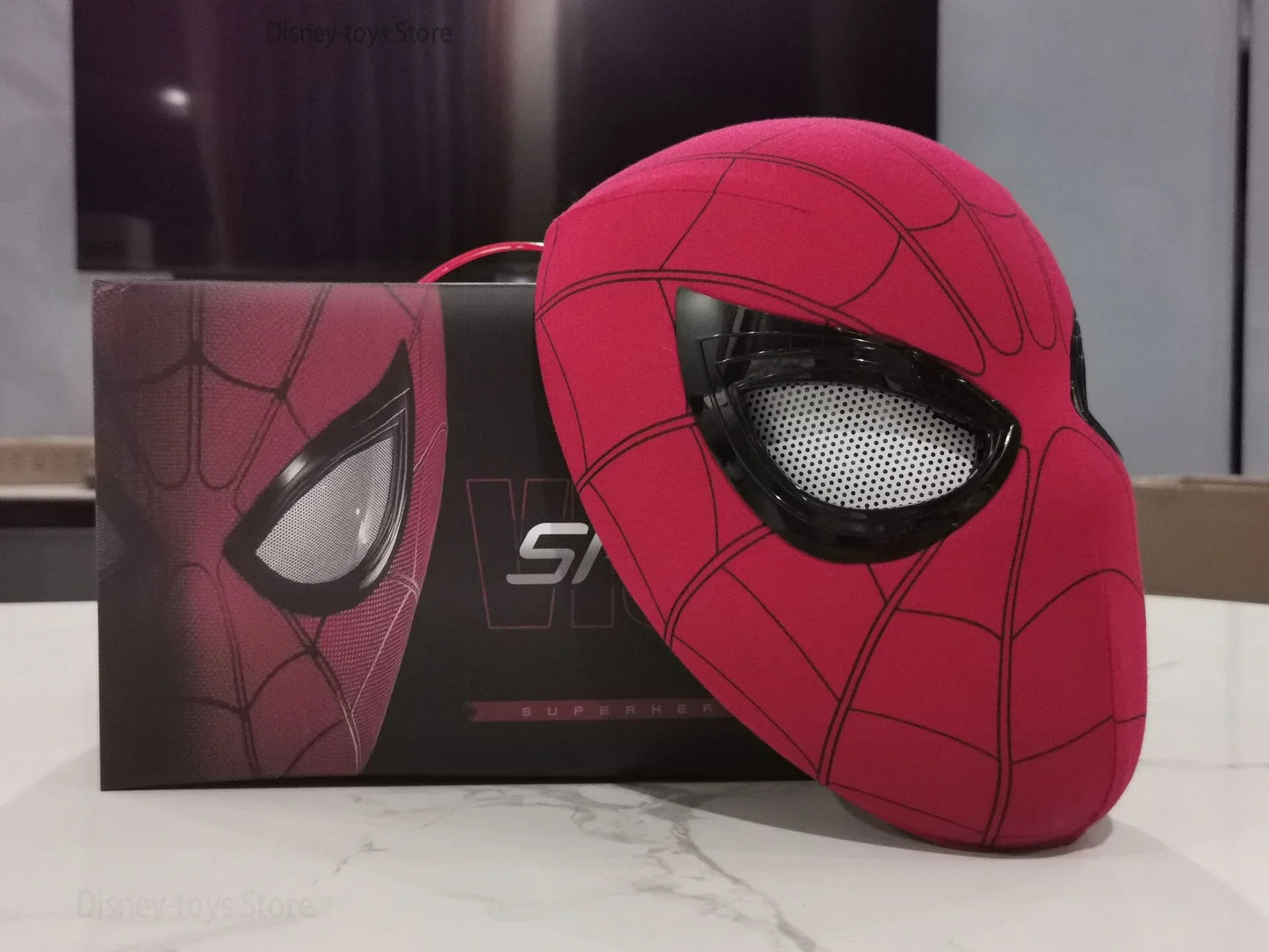 New Spider man no Way Home Spider Man Mask Luxury Helmet Rechargeable Remote Eyes Movable Mask Cosplay Decoration Toys