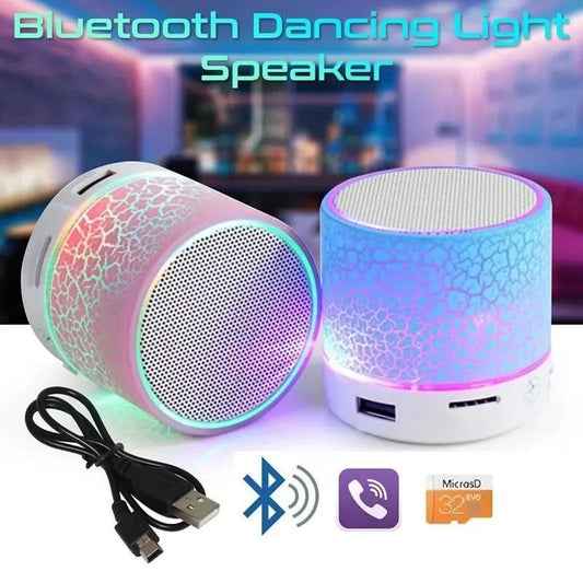 Mini Speaker Wireless Speaker Colorful LED TF Card USB Subwoofer Portable MP3 Music Sound Column For PC Phone