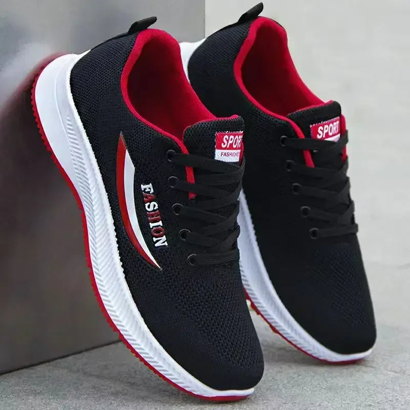 Men's Sneakers Outdoor Sports Comfortable Knitting Mesh Breathable Running Casual Men Sport Shoes