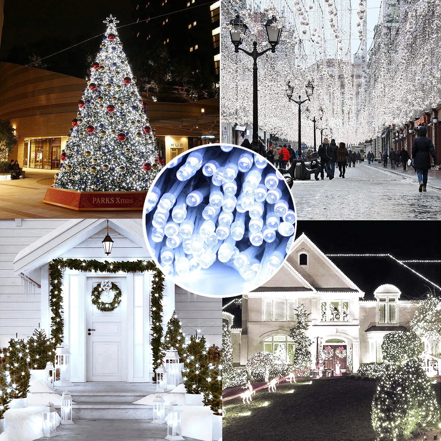 Solar String Lights Outdoor Waterproof with 8 Modes for Home Gardens, Wedding, Party, Christmas, Outdoor, Tree Decorations