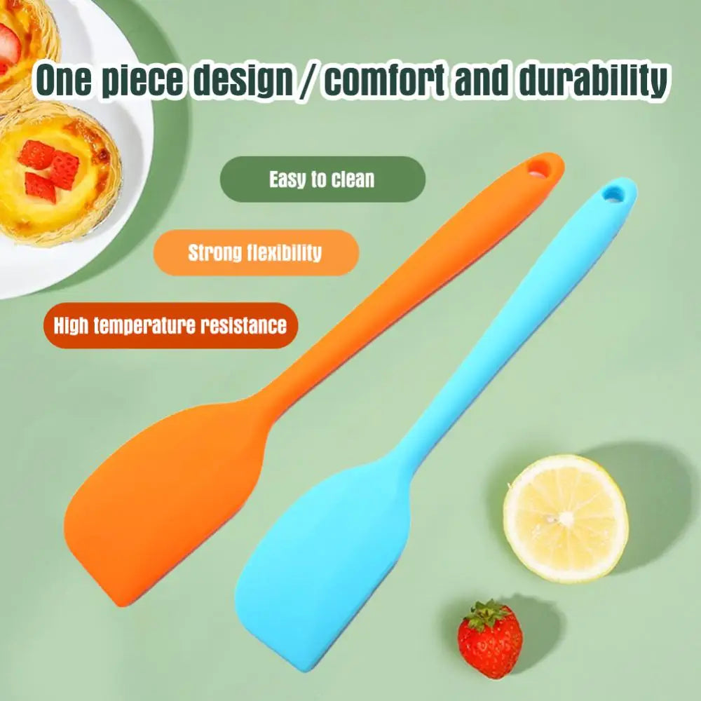 Cake Mixer Spatula Food Grade Silicone Kitchen Butter Cream Baking Shells Brush Pastel Durable All-In-One Baking Kitchen Utensil