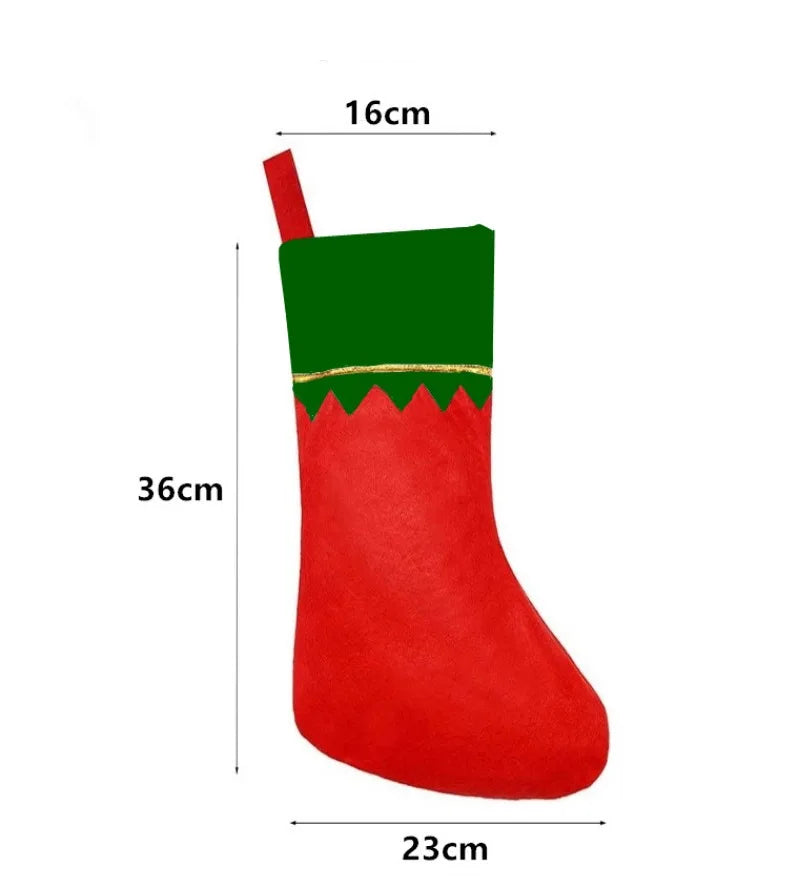 Christmas Socks Labubu Santa Claus Gift Bag  Xmas Tree Hanging Ornaments