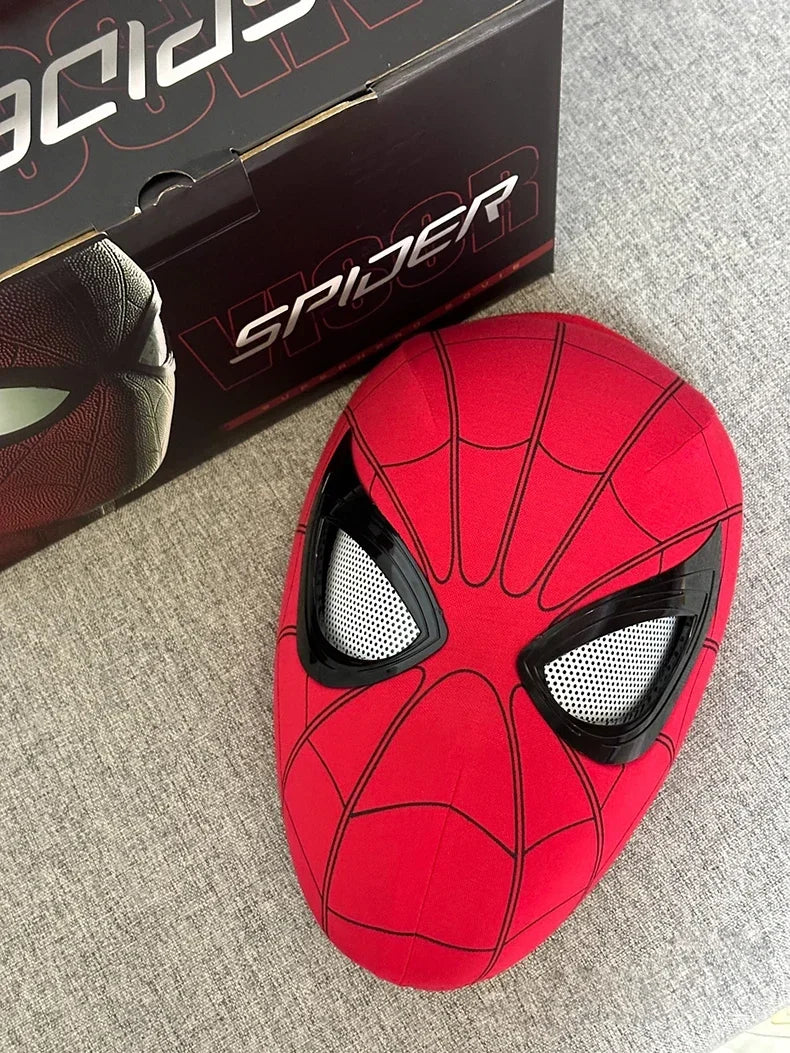 New Spider man no Way Home Spider Man Mask Luxury Helmet Rechargeable Remote Eyes Movable Mask Cosplay Decoration Toys