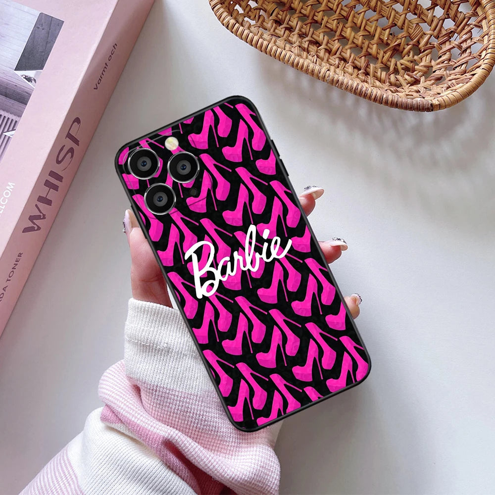 iPhone soft case Barbie Soft Case For iPhone 11 12 13 14 15 Pro Max Plus Mini