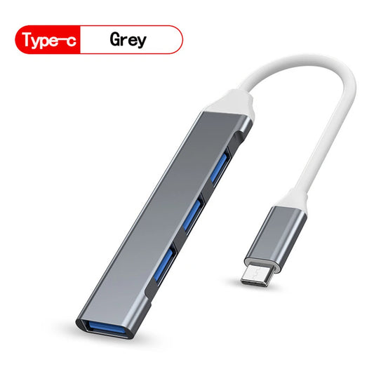 4Port USB 3.0 Hub USB Hub High Speed type c Splitter 5Gbps For PC Computer Accessories Multiport HUB 4 USB 3.0 2.0 Ports