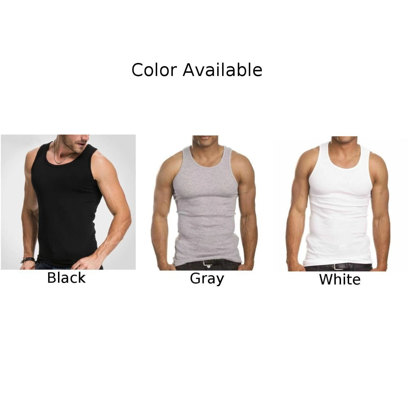 Men Tank Tops Undershirt Gym Workout Stringer Fitness T-Shirt Beater Undershirt  Mens Sleeveless Gyms Vests Cotton Singlets