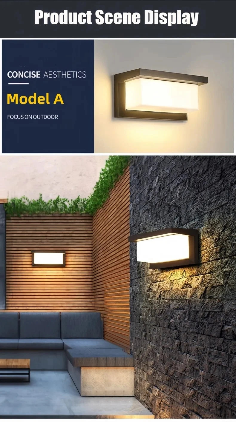 LED Wall Lamp Light AC85-265V 16W Motion Radar Sensor Cold White Warm White ABS Waterproof Modern For Indoor Outdoor Home Decor