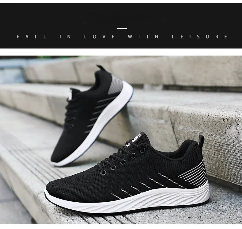 Men Breathable Sneakers Spring New Soft-soled Casual Shoes Running Shoes Man Lightweight Casual Non-Slip Shoes Zapatillas Hombre