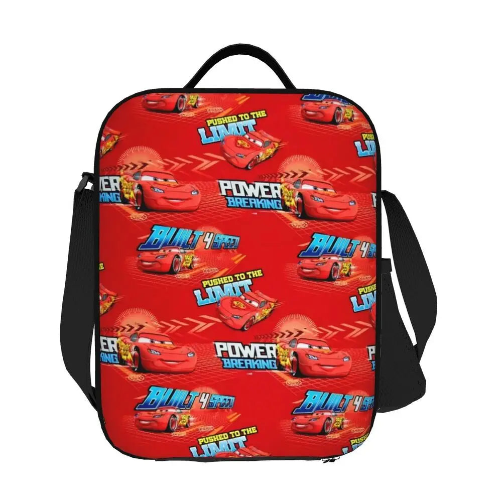 Lightning McQueen Racer Thermal Insulated Lunch Bag Women Lunch Tote for Kids School Children Storage Bento Food Box