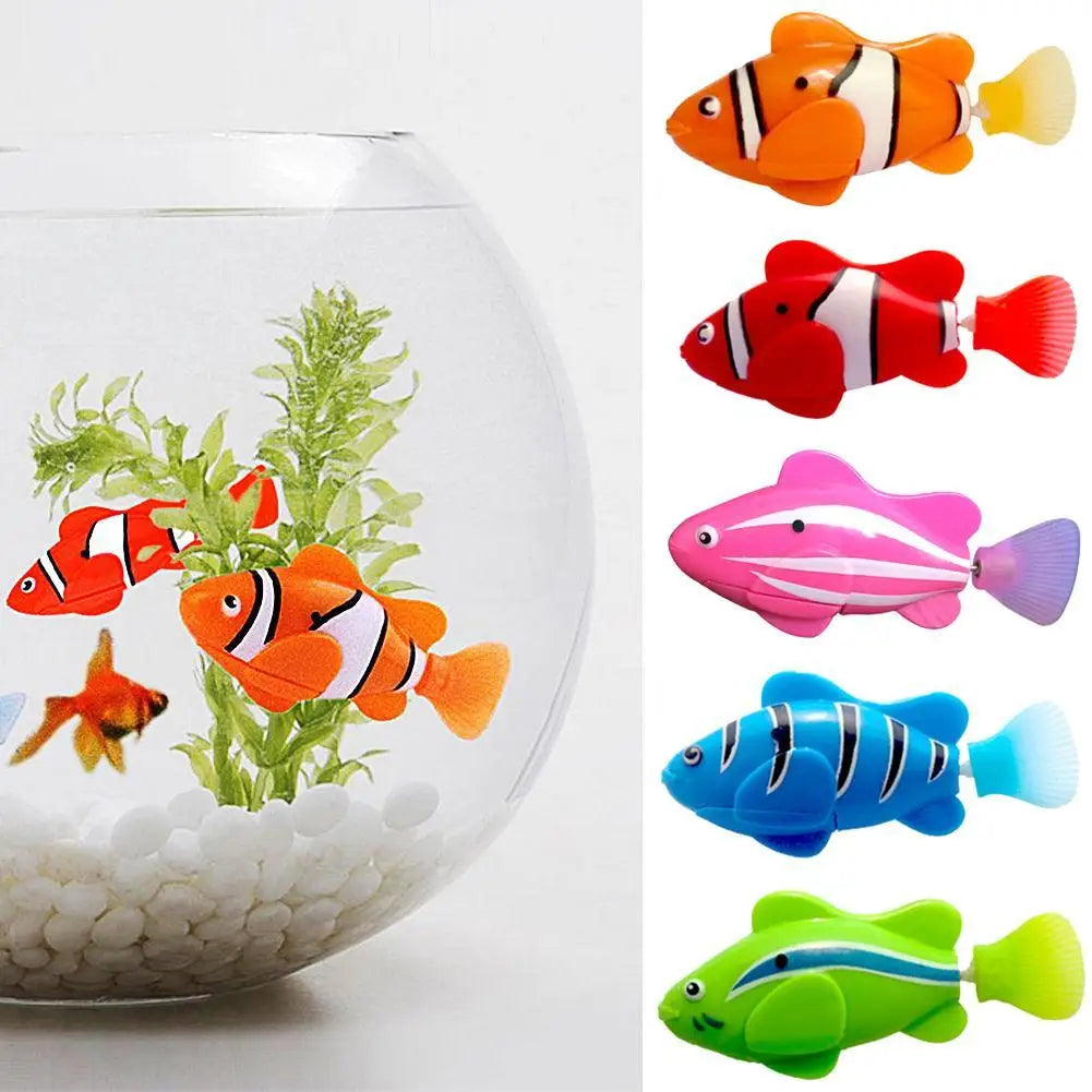 Electronic Fish Swimming Toys Battery Included Pet for Kids Bath ing Tank Decorating Act Like Real