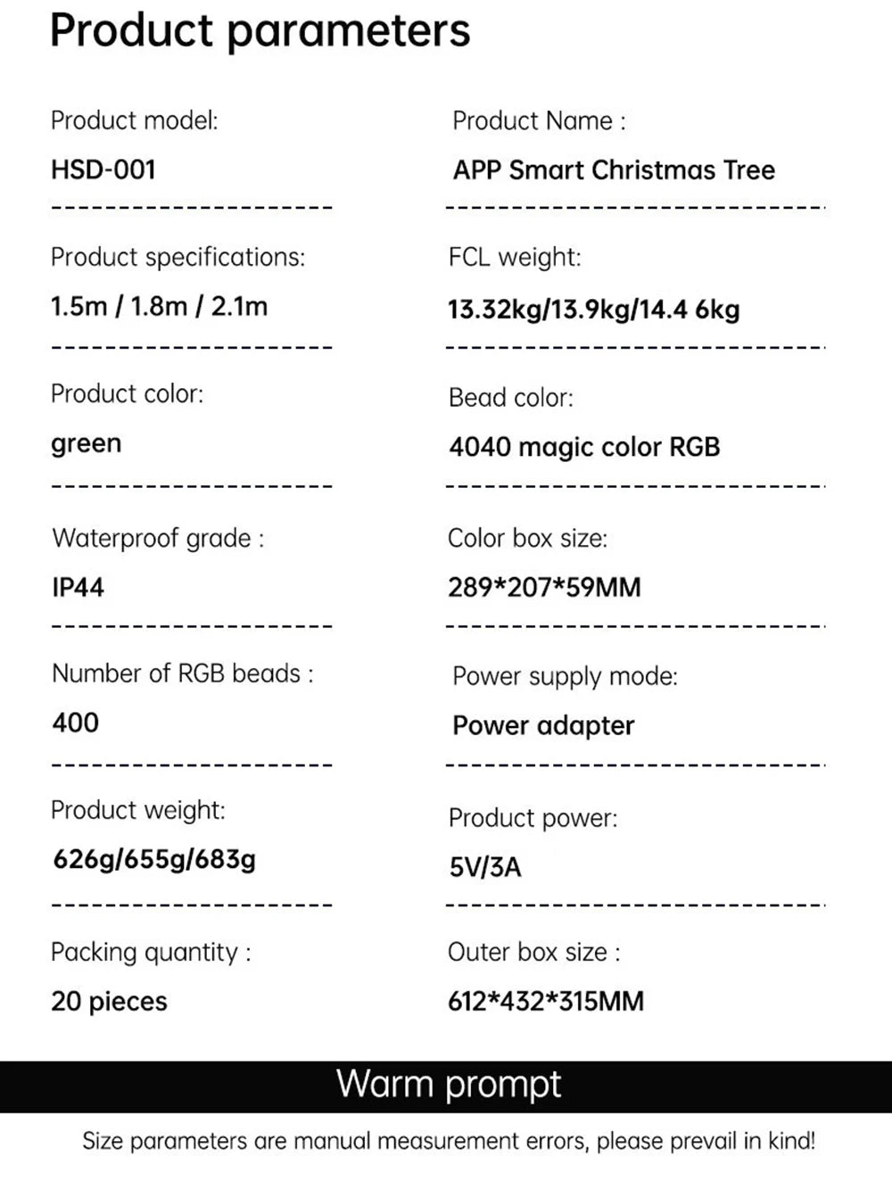 2.1M Smart Christmas Tree Garland LED Fairy String Lights App Remote Control DIY Picture Display for Party Christmas Decoration