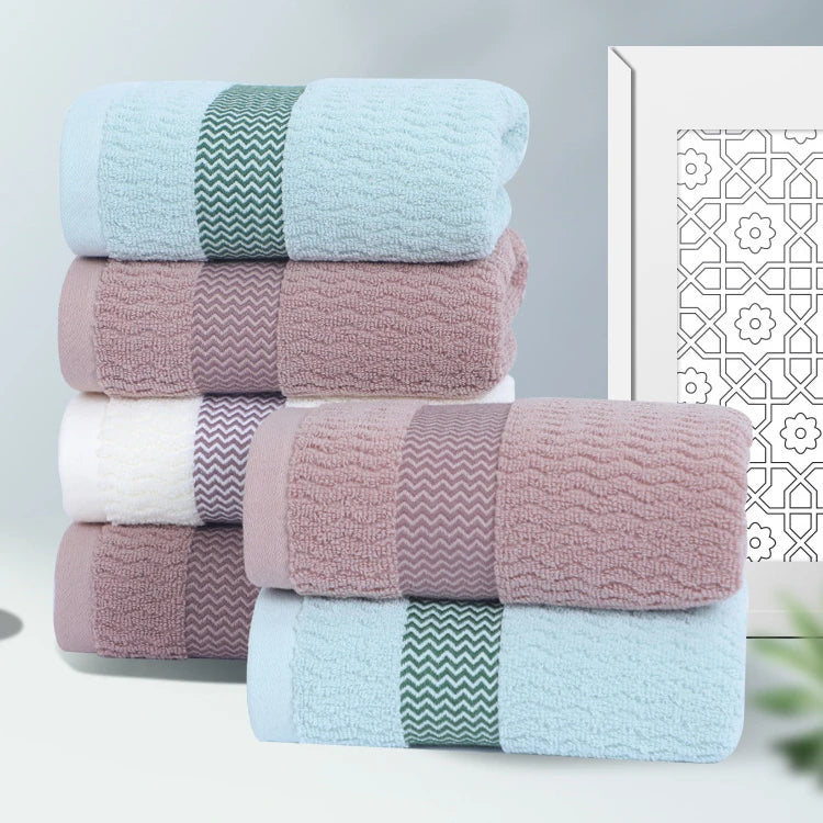 2 Towels Thickened Absorbent Towel Pure Cotton Quick Absorbent Soft Quick Dry Thickened Face Towel