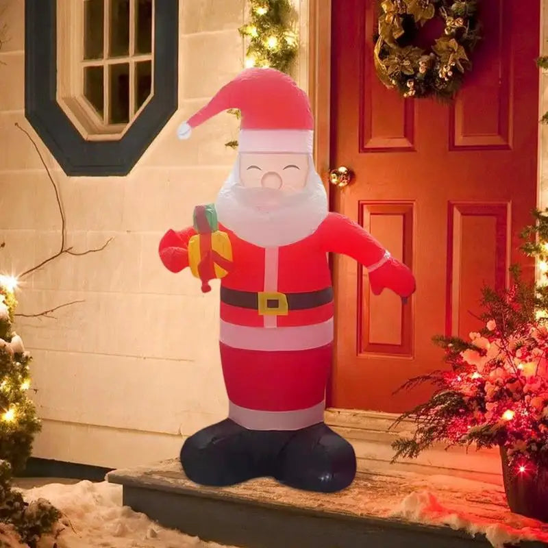 Inflatable Santa 4.92ft LED Lighted Christmas Santa Claus Decorations