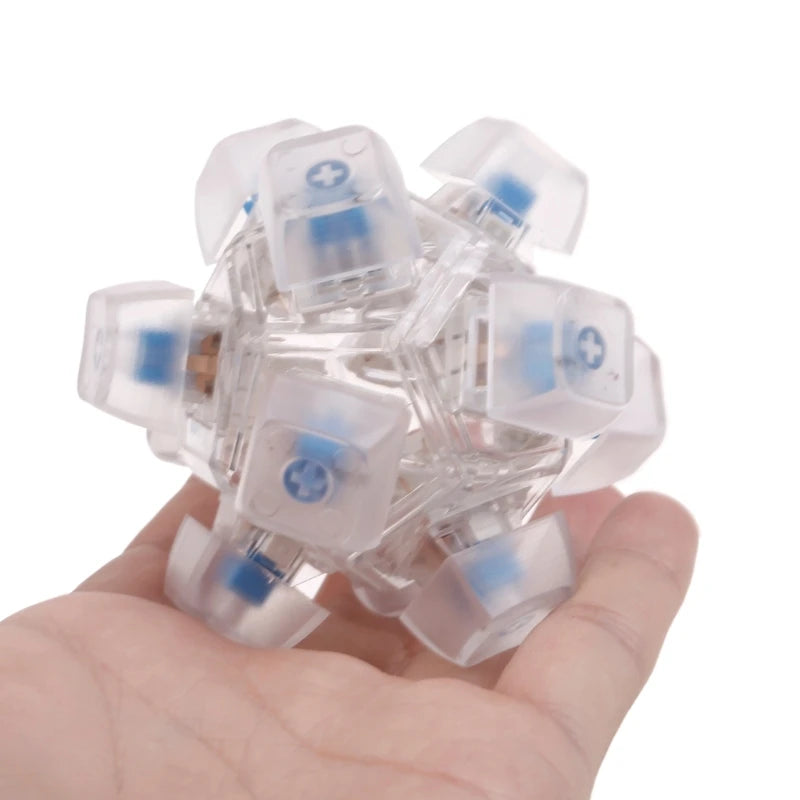 Rubik Cubes Switches Tester Keychain Stress Relief Toy for Mechanical Keyboard