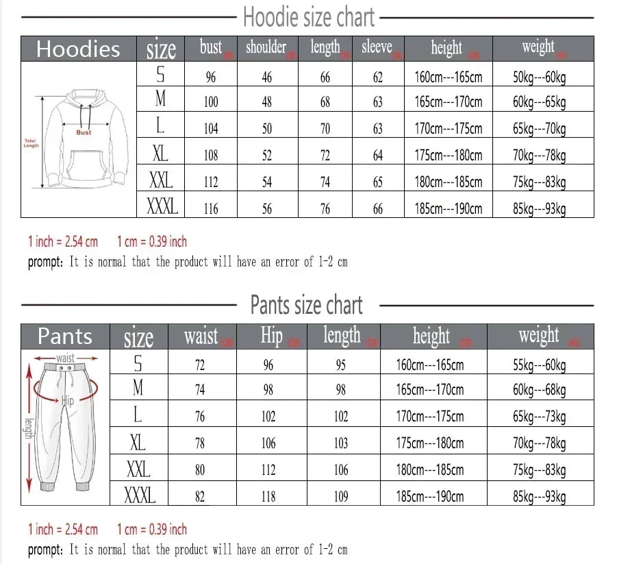 2 Piece Men's Track Suits Jogging Sports Suits Sets Sweatsuits Hoodies Jackets and Athletic Pants Men Clothing