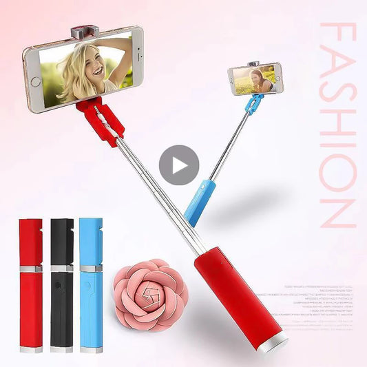 Selfie Stick For Phone Mobile Cell Holder Stand Smartphone Monopod Telescopic Pole Retractable Extendable Cellphone Photo Selfy