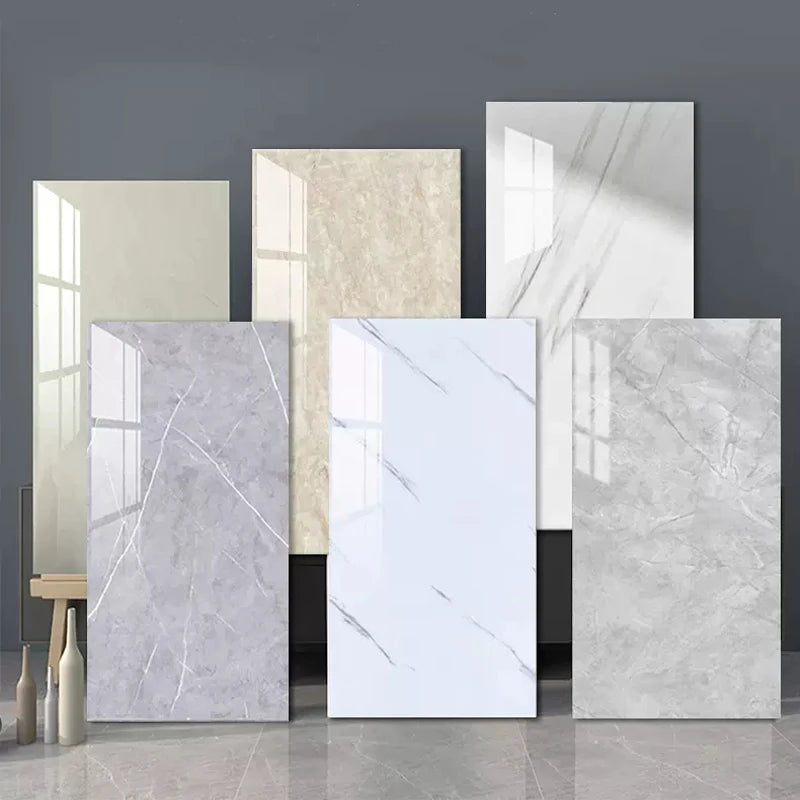 Waterproof Floor Sticker Bathroom Living Room TV Background Renovation Self Adhesive Marble Wallpaper