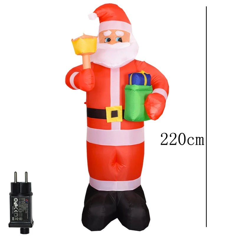 Christmas Decorations 1.8m Motorcycle Santa Claus Christmas inflatable