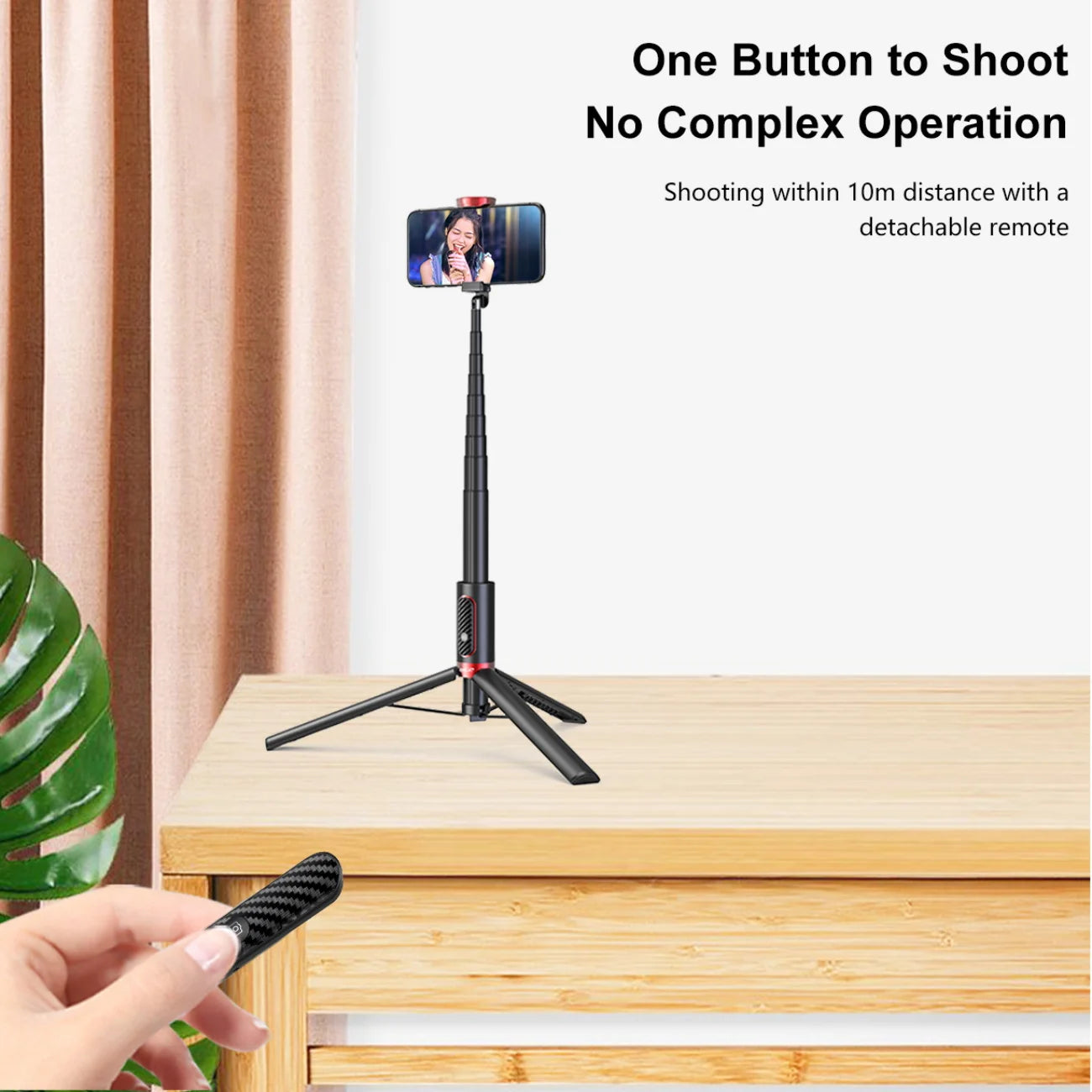 Wireless Selfie Stick Tripod Phone Stand Holder Tripod for Mobile Extendable Portable