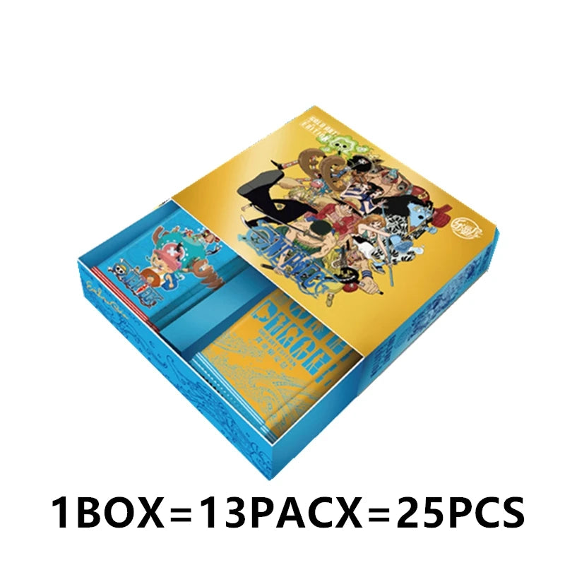 One Piece Collection Cards Rare Booster Box Pack Anime Luffy Zoro Nami Chopper TCG Child Birthday Gift Toy