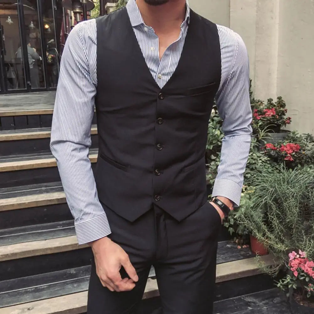 Wedding Suits For Men Elegant Blazers Set 3 Pieces Formal Classic Jackets Vest Pants Full Coats Luxury Business