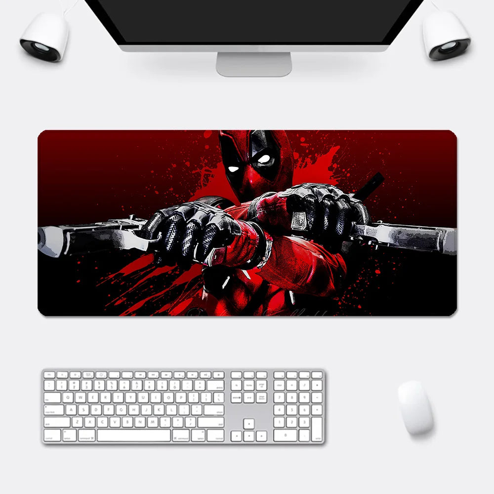 Super Hero Deadpools Mousepad HD Printing Computer Gamers Locking Edge Non-slip Mouse Pad XXL90x40cm Keyboard PC Desk Pad