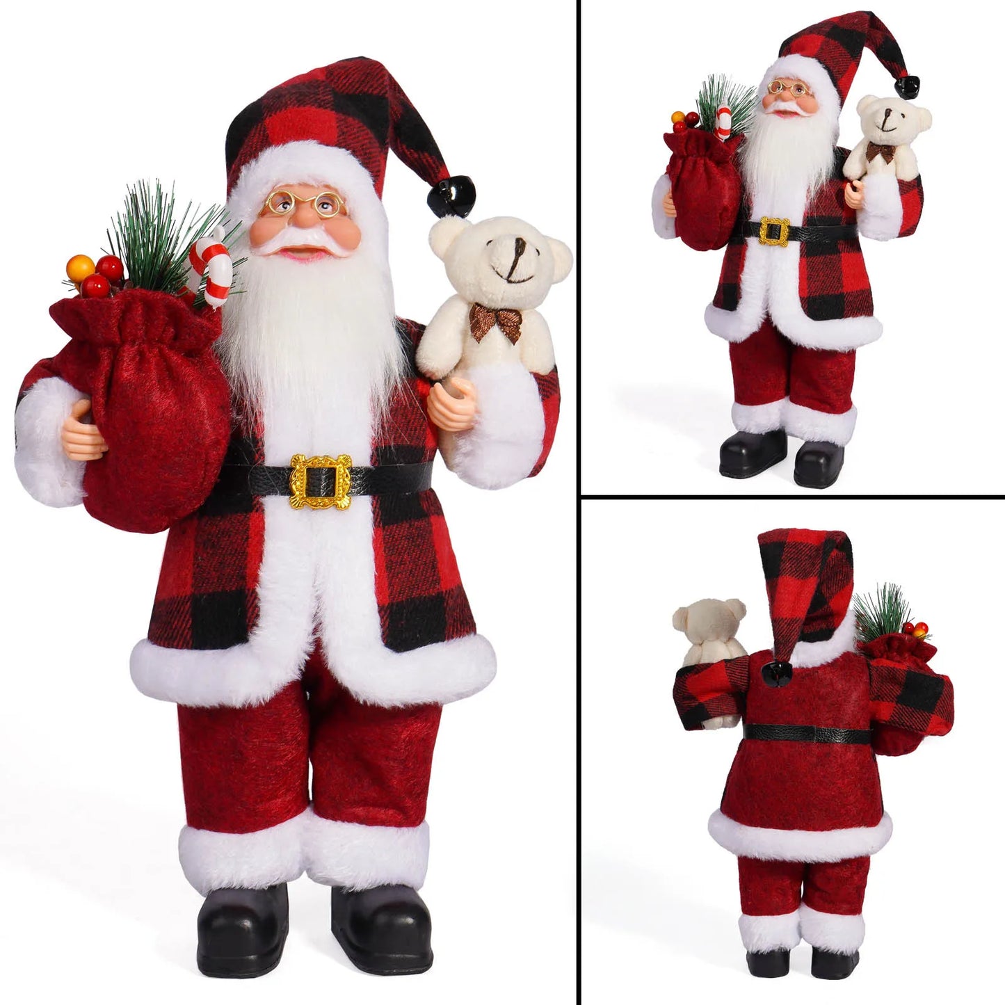 Santa Claus Doll Children Doll Xmas Gift Christmas Tree Decorations 2024