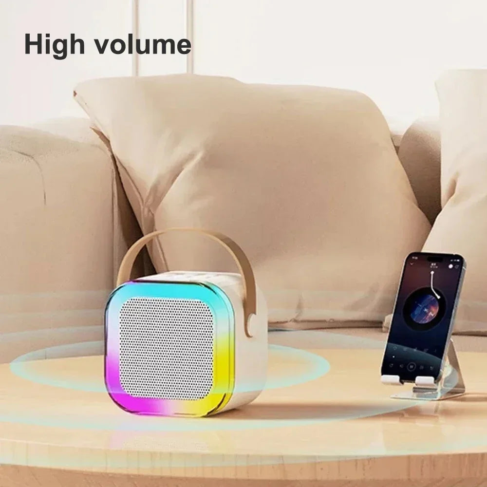 Bluetooth Wireless Portable Speaker Multi-function Karaoke with 1-2 Microphone Music Player Karaoke Machine For Kids Adults