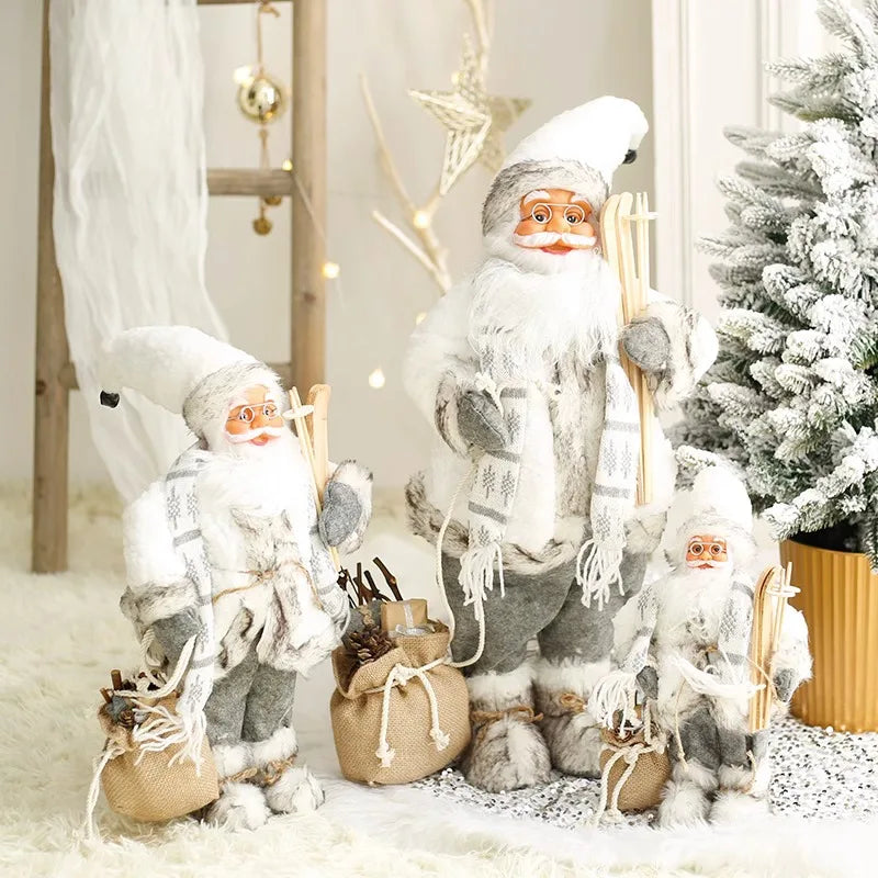 60cm Large Santa Claus Merry Christmas Decorations for Home Happy New Year Santa Claus Doll Window Decorations Home gift