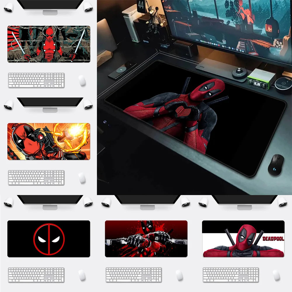 Super Hero Deadpools Mousepad HD Printing Computer Gamers Locking Edge Non-slip Mouse Pad XXL90x40cm Keyboard PC Desk Pad