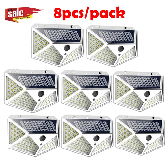 2/4/8/10PCS Solar Light Outdoor LED Wall Lamp PIR Motion Sensor Lamp Waterproof LED Lights For Garden Street Decoration