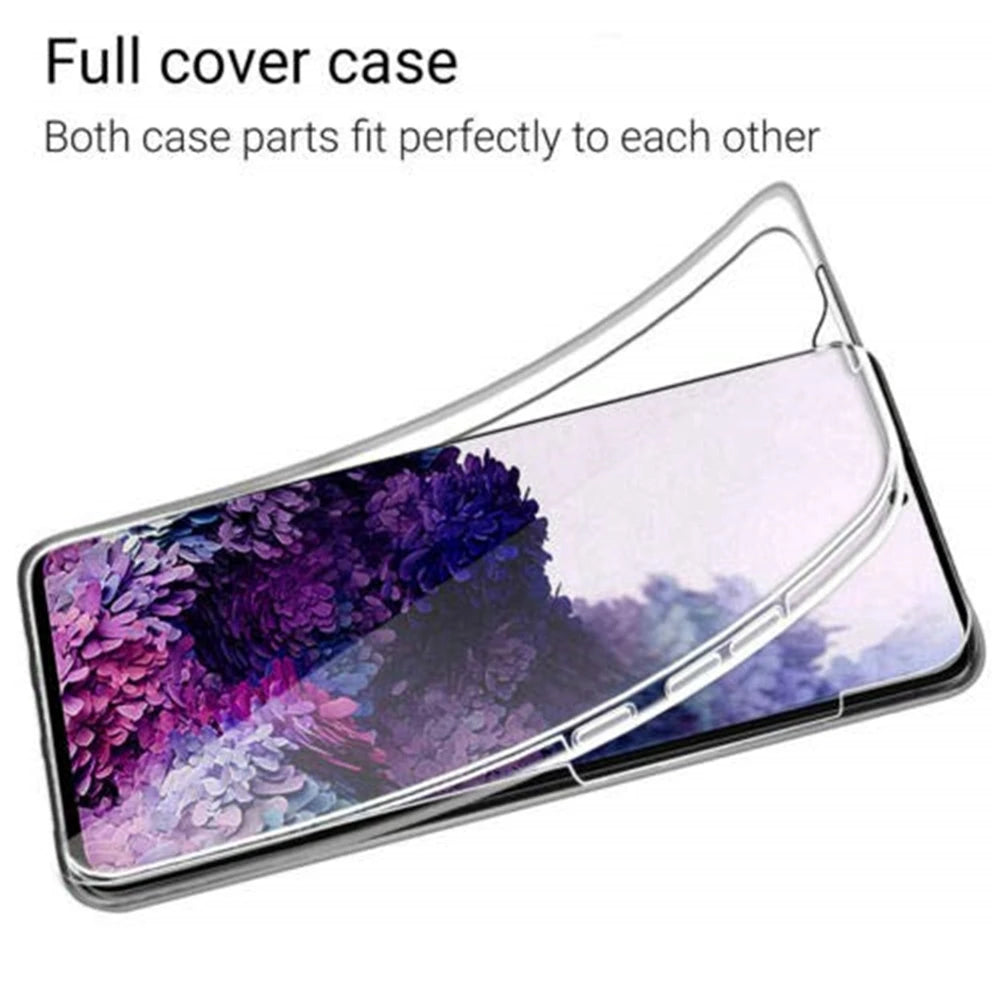 360 Full Clear Case for Samsung Galaxy S22 S21 S23 S20 FE S10 S9 S8 Plus S7Edge Note 20 10 9 Ultra Dual Side Back Phone Cover