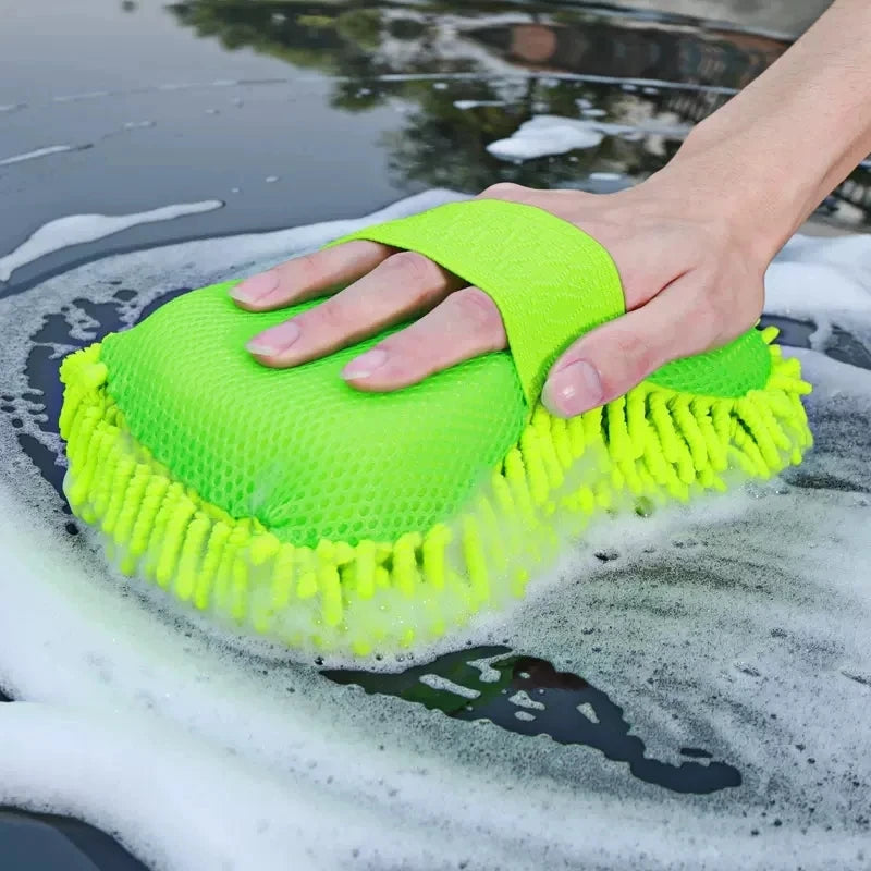 1Pcs Microfiber Car Washer Sponge Cleaning Car Care Detailing Brushes Washing Towel Auto Gloves Styling Accessories