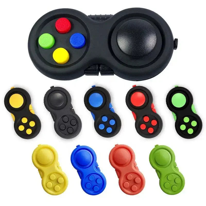 8 Fidget Functions Controller Pad Game Focus Fidget Toy Fidget Pad Cube Relieves Stress and Anxiety Toy