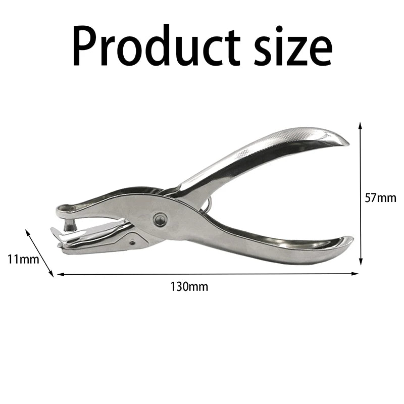 3mm 6mm Hole Puncher Portable Single Hole Punch Paper Material Scrapbooking Handheld Metal Craft Office Binding Supplies