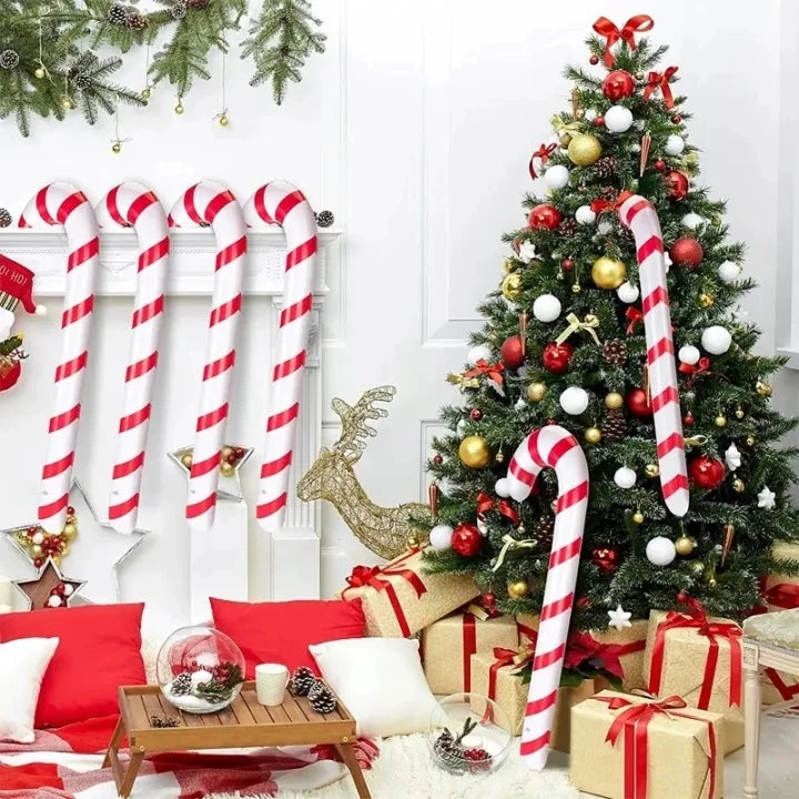 120/90CM Inflatable Christmas Candy Canes Inflatable Candy Sticks for Xmas