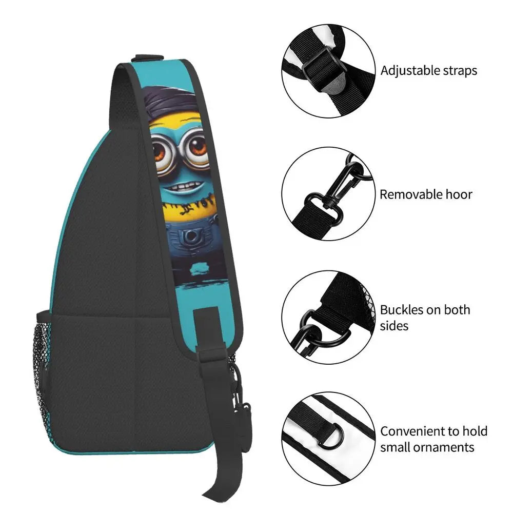 Minions Crossbody Chest Backpack Minion Shoulder Backpack