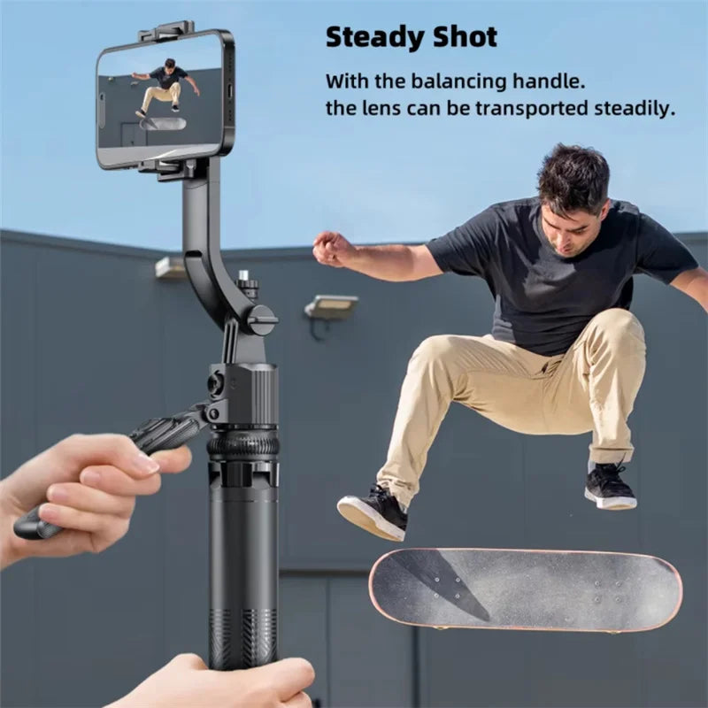 C17 Monopod 360° Auto-Rotation AI Tracking Shooting Tripod Bluetooth Shutter Fill Light For Phone Holder Wireless Selfie Stick