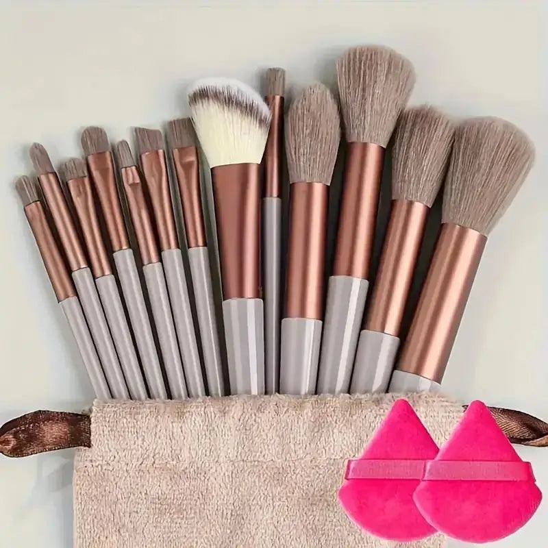 Premium Synthetic Nylon Bristle Makeup Brush Set - Soft, Gentle, and Cruelty-Free for Flawless Foundation, Blush, Powder,