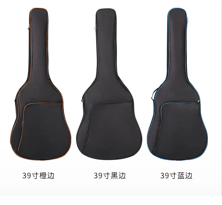 Oxford Fabric Waterproof Guitar Case Double Shoulders Padded Backpack 21-41in Guitar Bass Musical Instrument Carry Bag