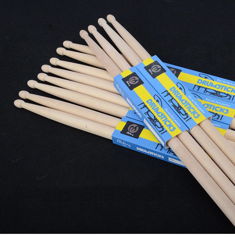 1 Pair Professional Drum Sticks High Quality Wood Drumsticks 5A/7A Musical Instruments Drum Sticks